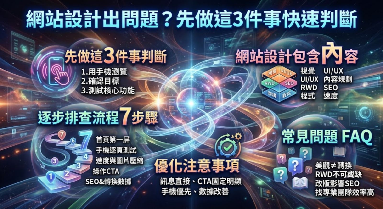 網站設計出問題怎麼辦?從手機版、速度、SEO 到轉換率的完整排查指南