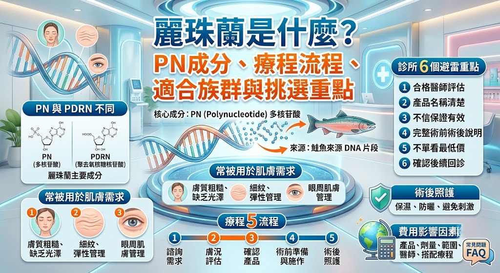麗珠蘭是什麼?PN 成分、療程流程、適合族群與挑選重點一次看懂